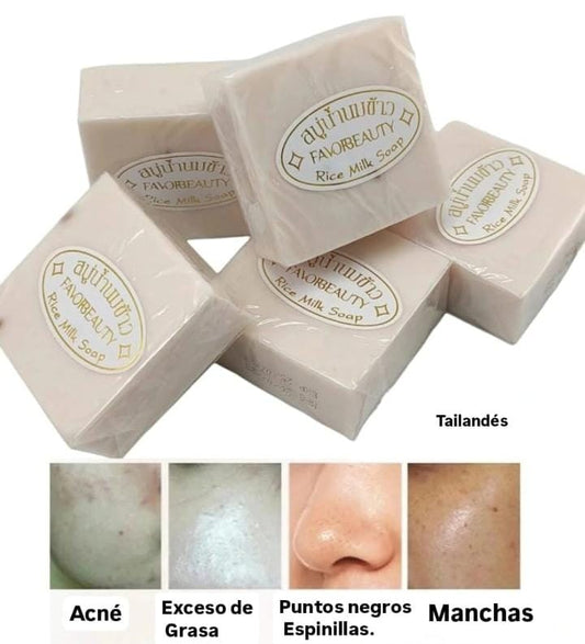 Jabón de arróz Tailandes PROMOCIÓN 2 UNIDADES EN 5$