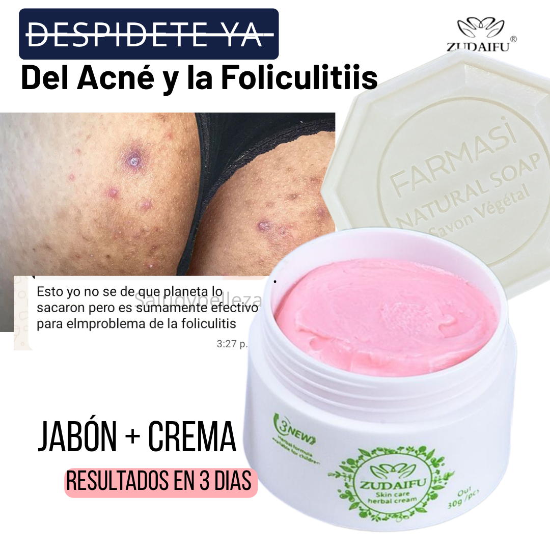 Crema zudaifu 30g  + jabón curcuma o tea Tree Vegano